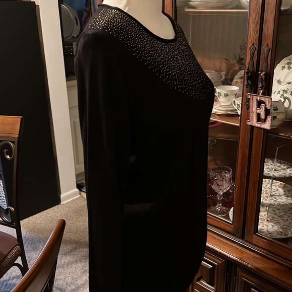 Ladies Longsleeve Calvin Klein Black Shirt NEW - Picture 4 of 4